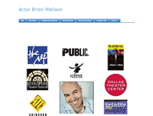 Tablet Screenshot of actorbrianwallace.com